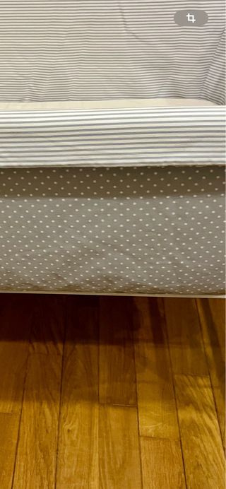 Moises plegable bebe azul claro y beige ...NUEVO..