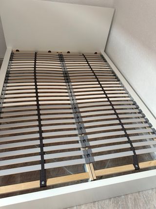 MALM Estructura de cama blanco 

