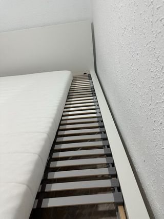 MALM Estructura de cama blanco 

