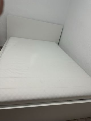 MALM Estructura de cama blanco 

