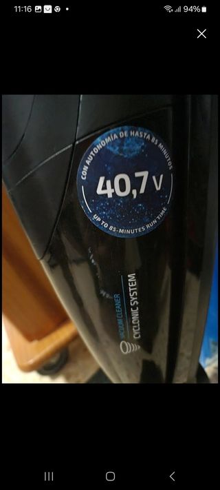 ASPIRADORA DE ESCOBA CON BATERÍA 🔋