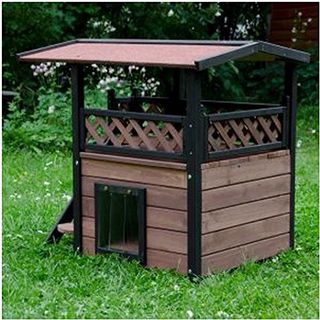 casa de madera para gato o perro pequeño