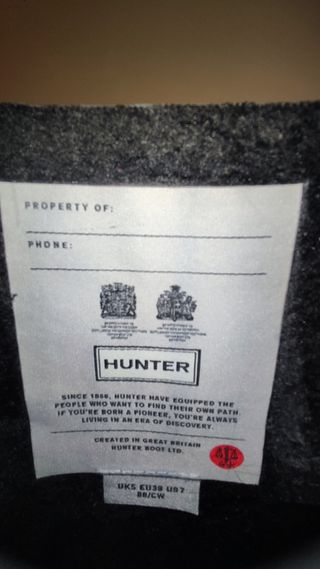 Botas Hunter insulated con calcetines