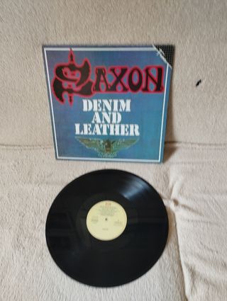 Saxon denim and leather