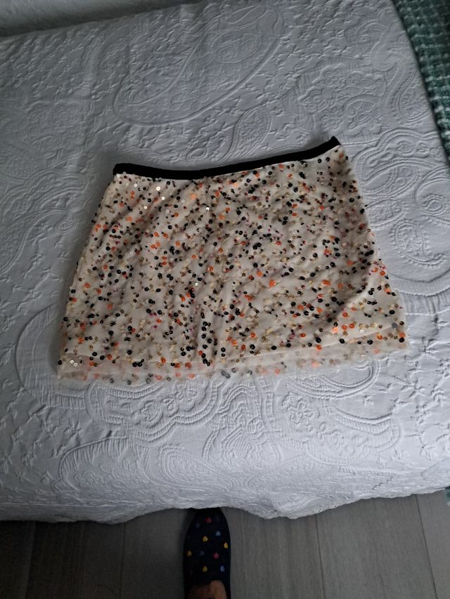 Falda lentejuelas colores lefties