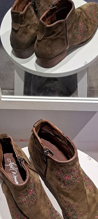 Botín piel vuelta, country, 41