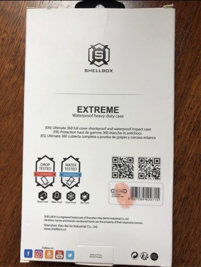 Carcasa de movil para el agua