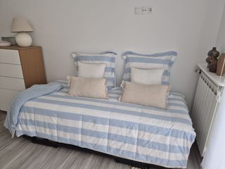 Funda nordica rayas azul y blanco 90cm