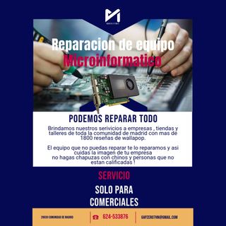 Reparaciones informáticas a Tiendas