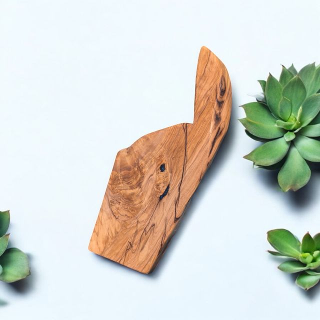 Tagliere in ulivo e inserti in resina