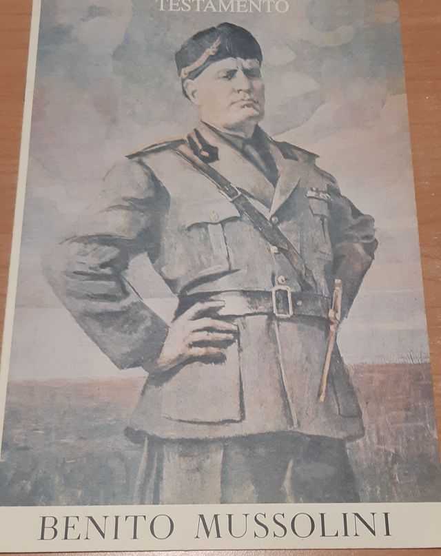 Opuscolo testamento Benito Mussolini