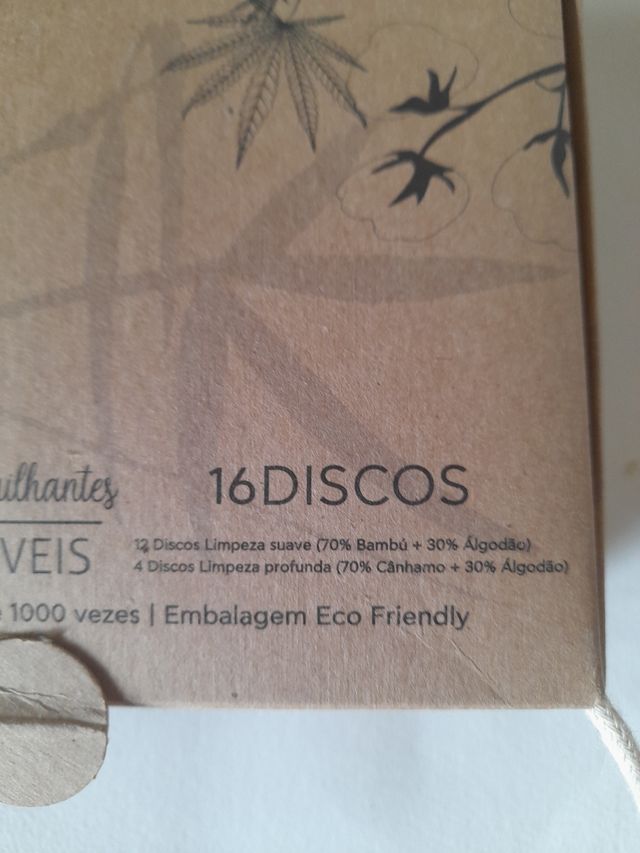 Discos desmaquilhantes  reutilizáveis