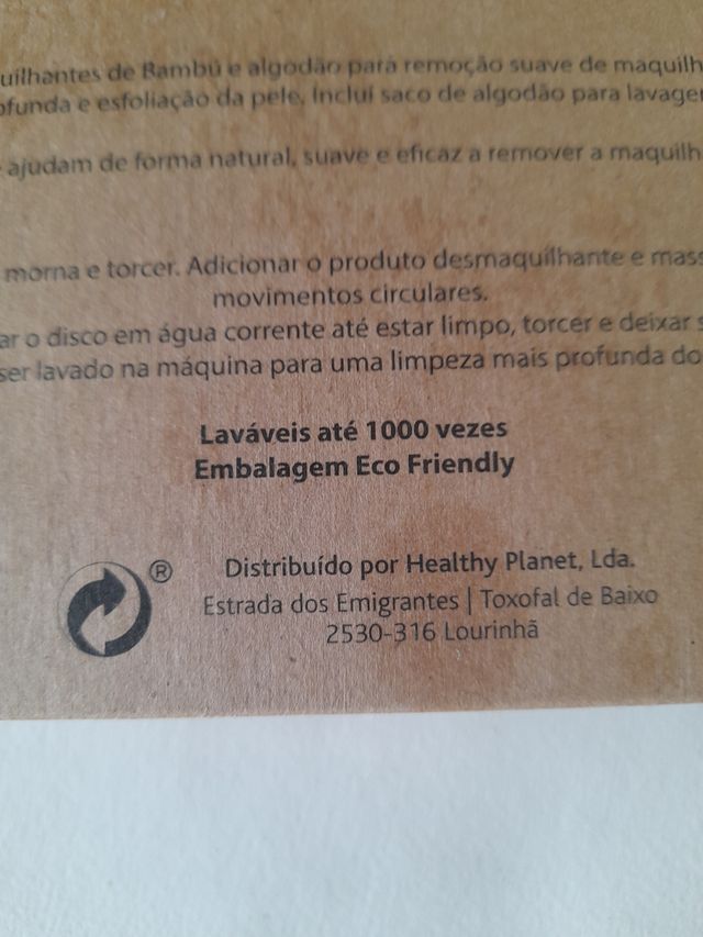 Discos desmaquilhantes  reutilizáveis