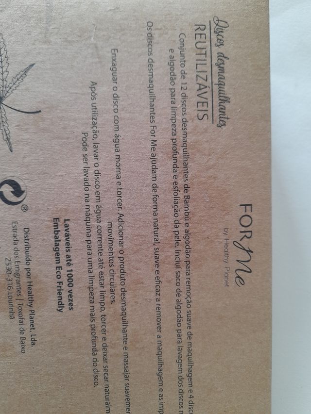 Discos desmaquilhantes  reutilizáveis