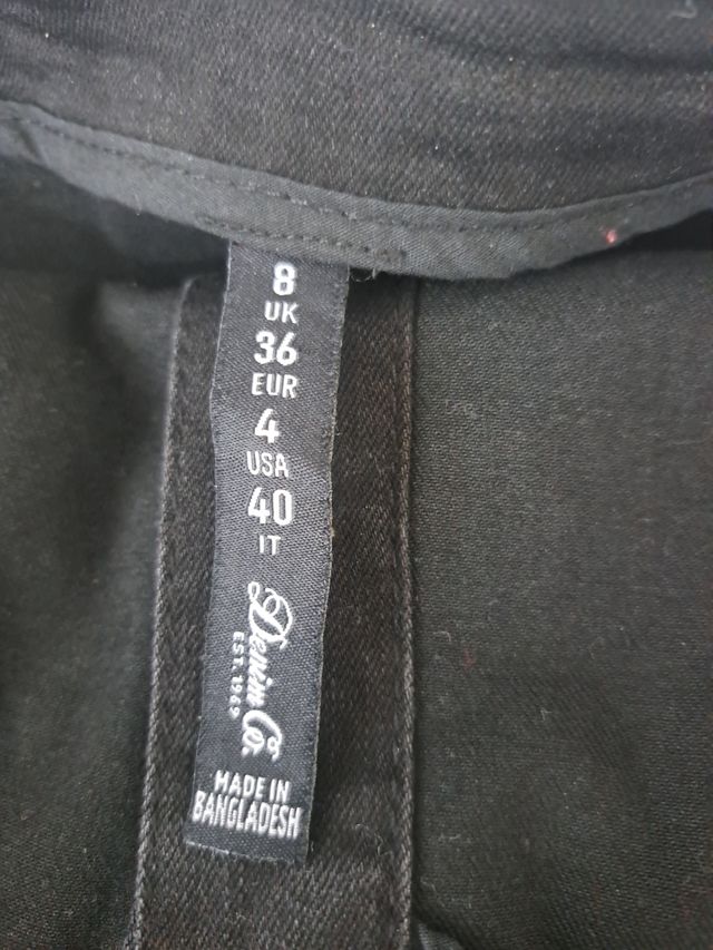 Vestido vaquero negro