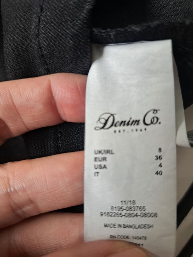 Vestido vaquero negro