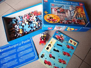 Puzzle Ravensburger Pompieri con Lego