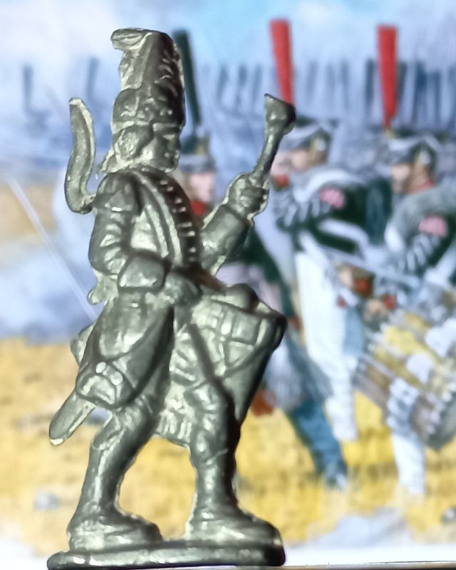 TAMBOR PRUSIANO SOLDADO PLOMO AÑOS 20-30 S.XX