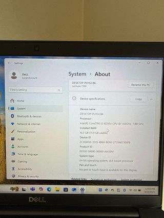 Portatil DeLL Latitude 7390 