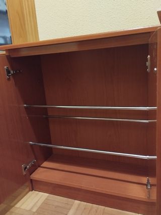 Mueble zapatero recibidor con espejo