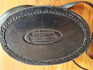 Bolso o estuche vintage de calidad negro Años 1980