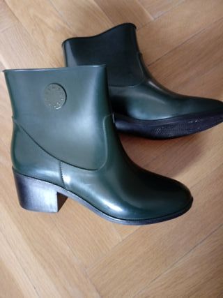 BOTAS KATIUSKAS BIMBA Y LOLA TALLA M VERDE OSCURO