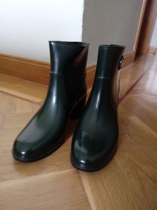 BOTAS KATIUSKAS BIMBA Y LOLA TALLA M VERDE OSCURO
