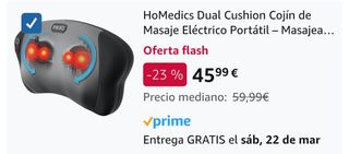 Cojín de Masaje Eléctrico Portátil (NUEVO)