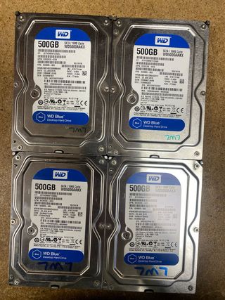 Discos duros 500 GB. Precio por cantidad.