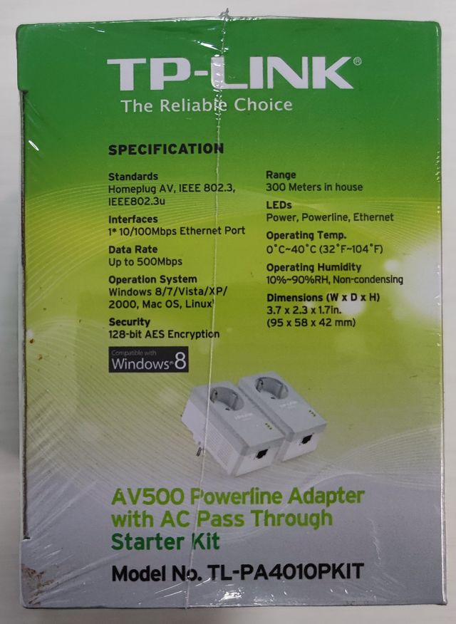 Kit de 2 powerline TP-Link Passthrough AV500