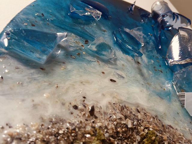 Quadro in resina con gin mare