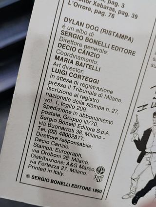 Dylan dog 1 ristampa 