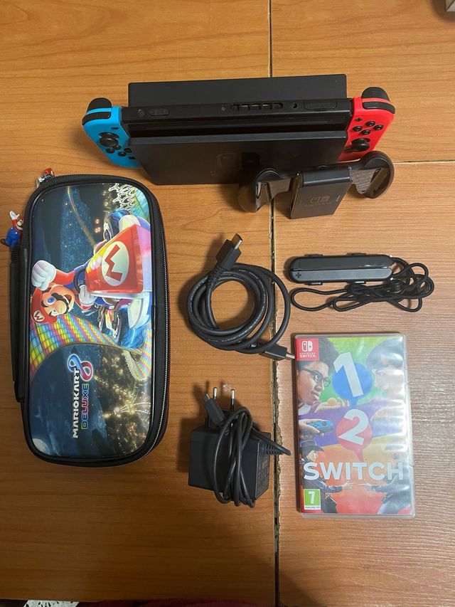 Nintendo switch con 3 juegos incluidos
