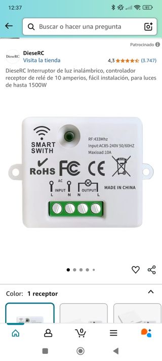 Interruptor inalámbrico