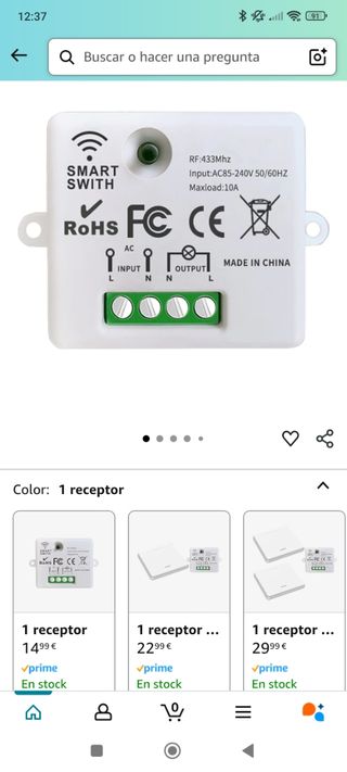 Interruptor inalámbrico