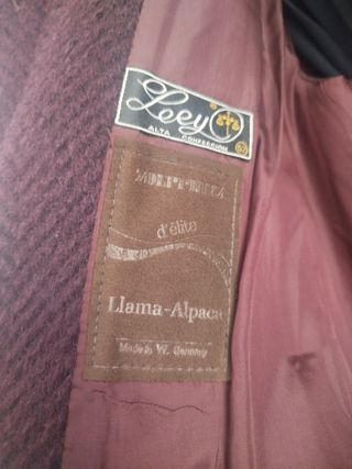 Chaquetón llama/lana