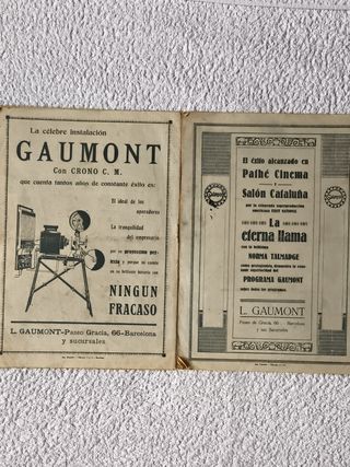 LOTE 2 REVISTAS ANTIGUAS "EL CINE" AÑO 1924