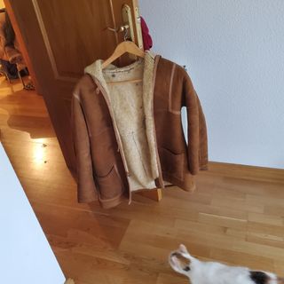 Abrigo zamarra de piel