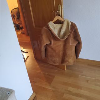 Abrigo zamarra de piel