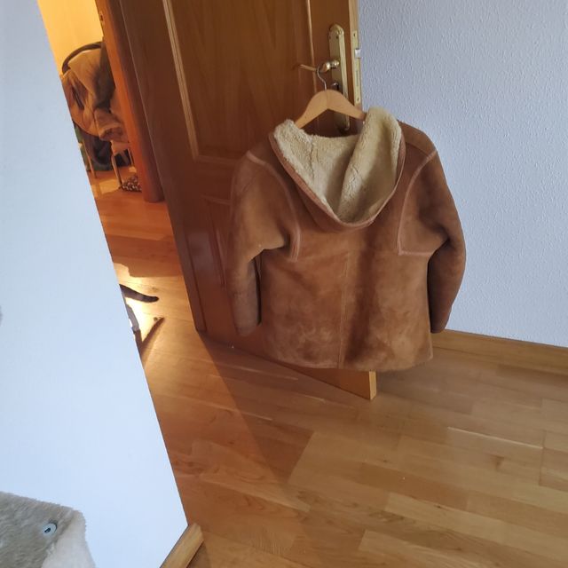 Abrigo zamarra de piel