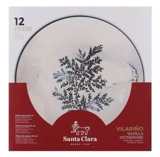 VAJILLA '12 PIEZAS 'SANTA CLARA'
