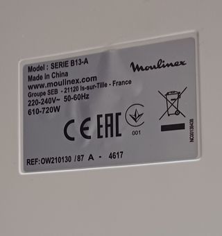 Panificadora Moulinex.