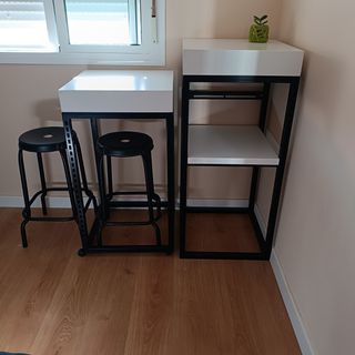 Conjunto mesa auxiliares 
