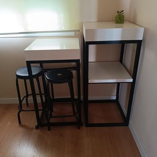 Conjunto mesa auxiliares 