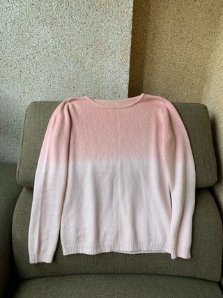 Jersey bicolor rosa de El Corte Inglés