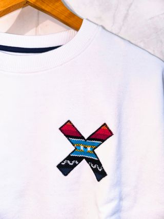 Sweatshirt crew neck moletom Blue Banana