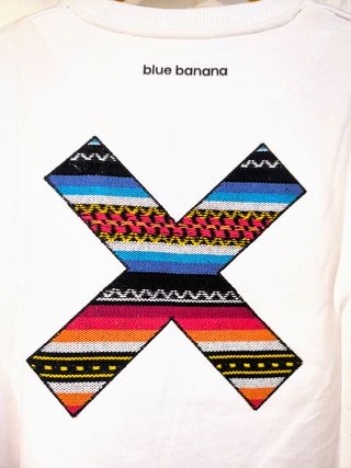 Sweatshirt crew neck moletom Blue Banana