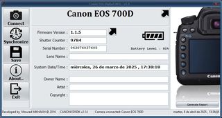 Canon700D con caja, objetivos y accesori
