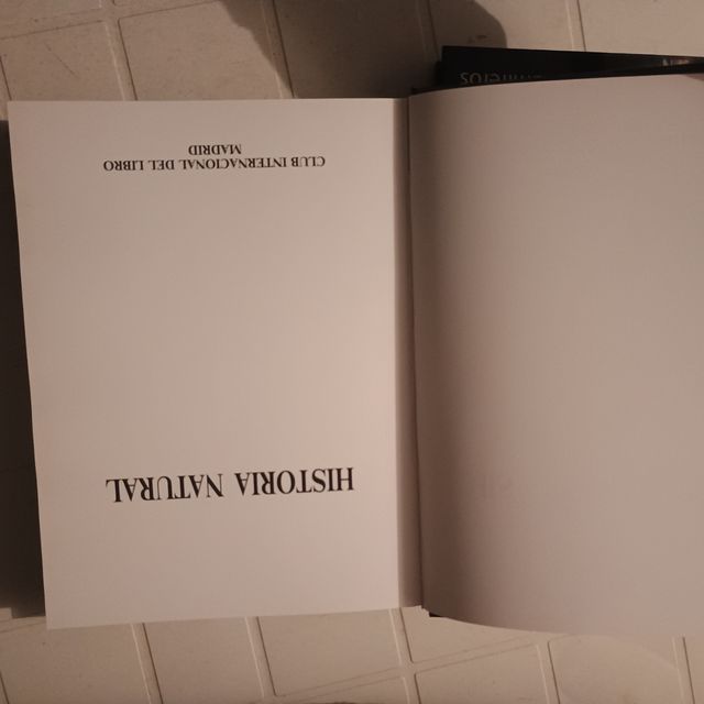 3 libros historia natural