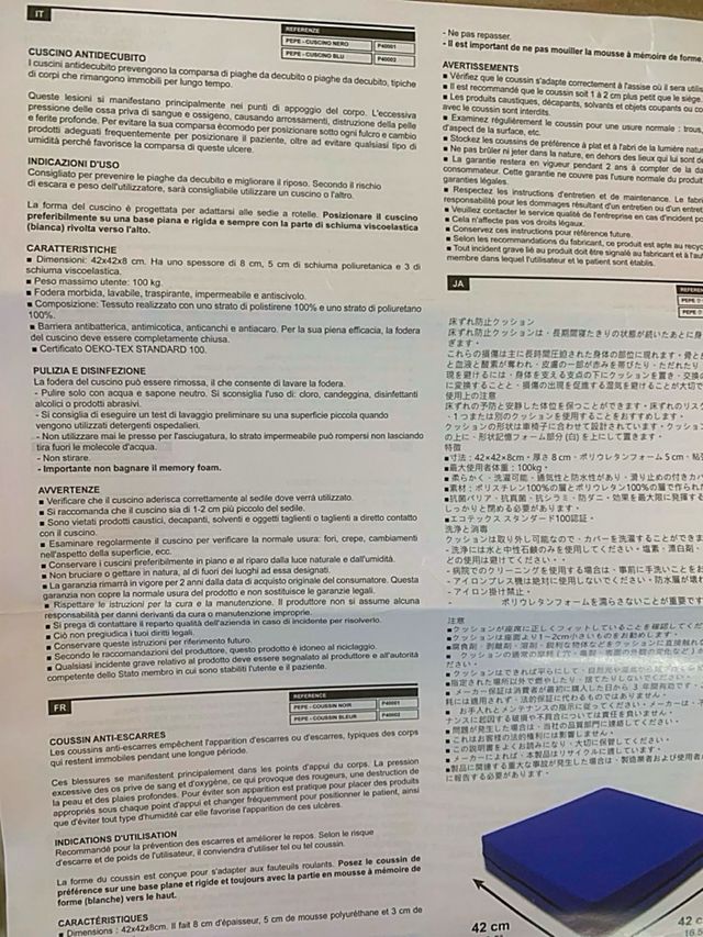 Cuscino antidecubito